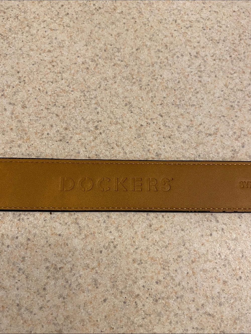 Dockers Tan Belt with Embossed Logo